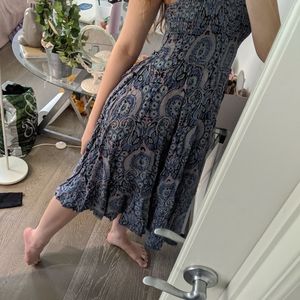 free people paisley midi dress